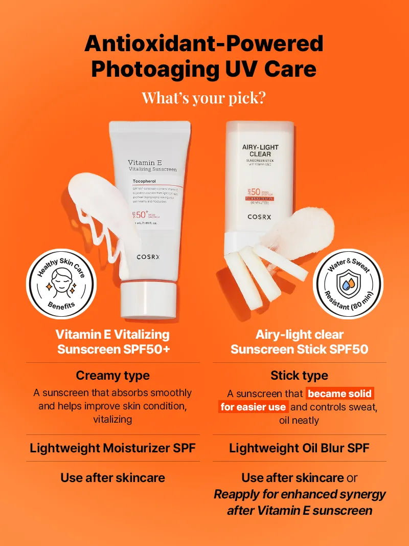 COSRX AIRY-LIGHT OIL CONTROL CLEAR SUNSCREEN STICK SPF 50