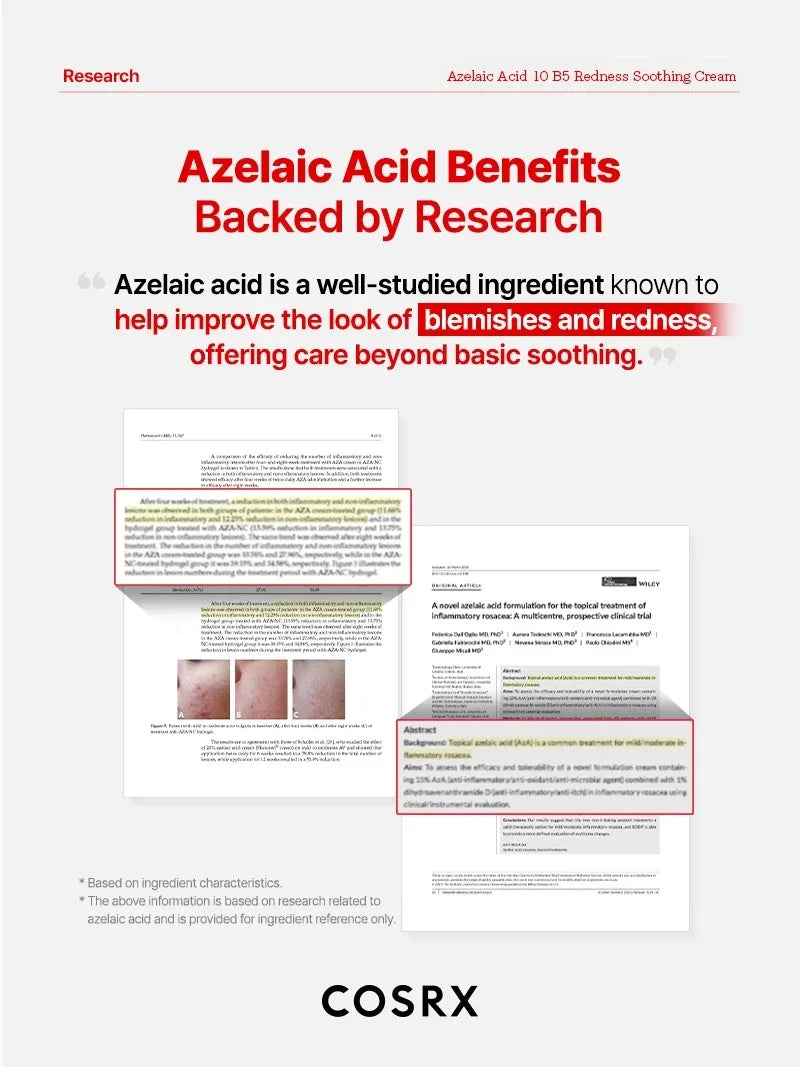 COSRX Azelaic Acid 10 B5 Redness Soothing Cream