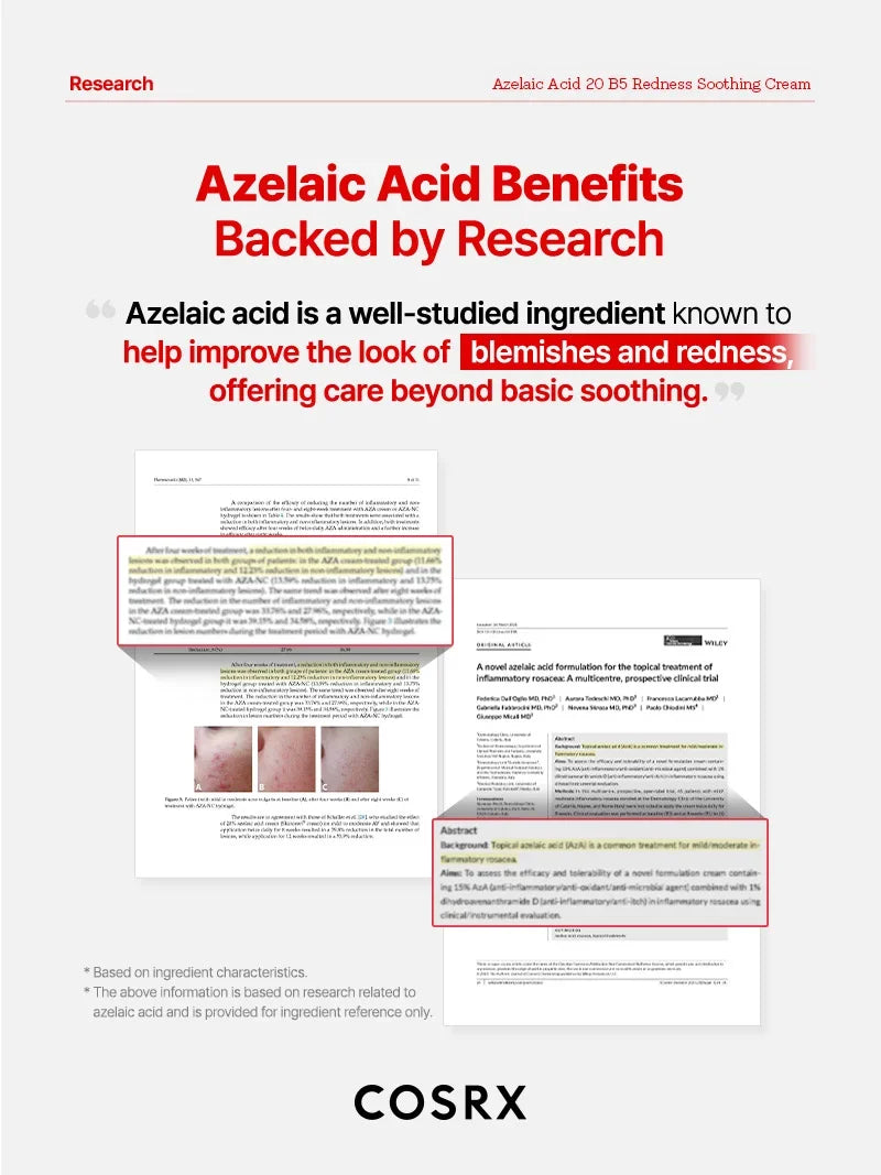 COSRX Azelaic Acid 20 B5 Redness Soothing Cream