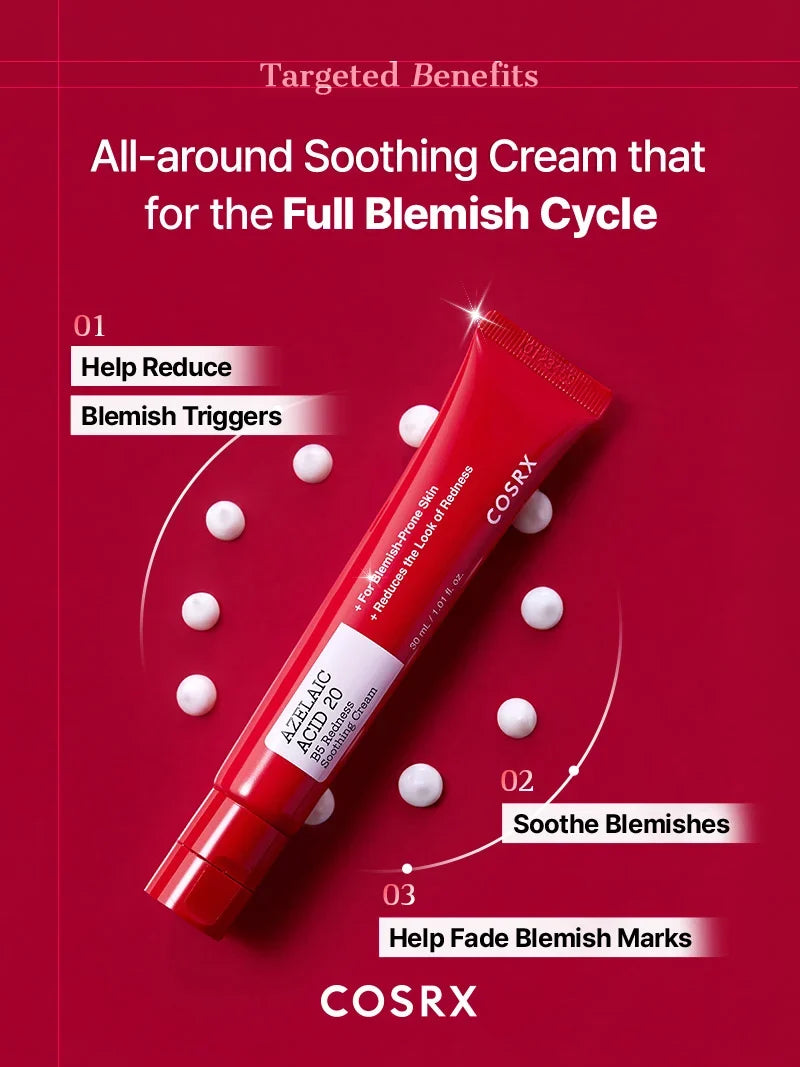 COSRX Azelaic Acid 20 B5 Redness Soothing Cream