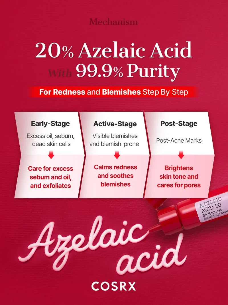 COSRX Azelaic Acid 20 B5 Redness Soothing Cream
