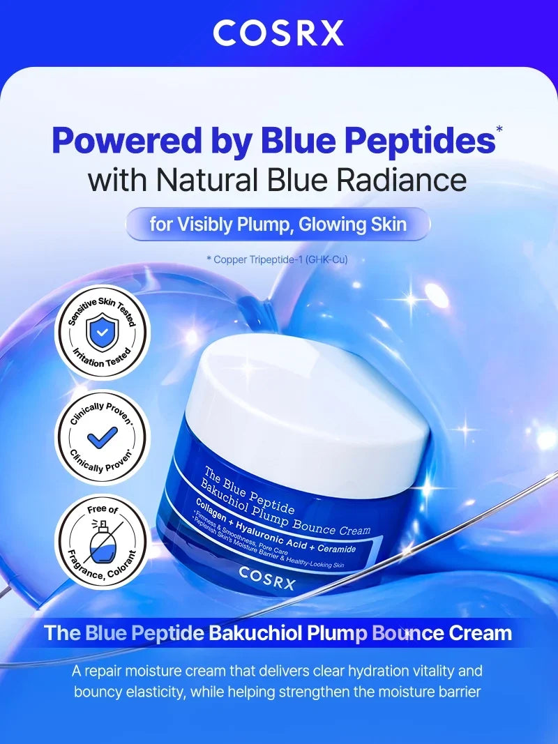COSRX The Blue Peptide Bakuchiol Plump Bounce Cream