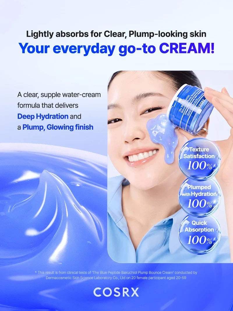 COSRX The Blue Peptide Bakuchiol Plump Bounce Cream