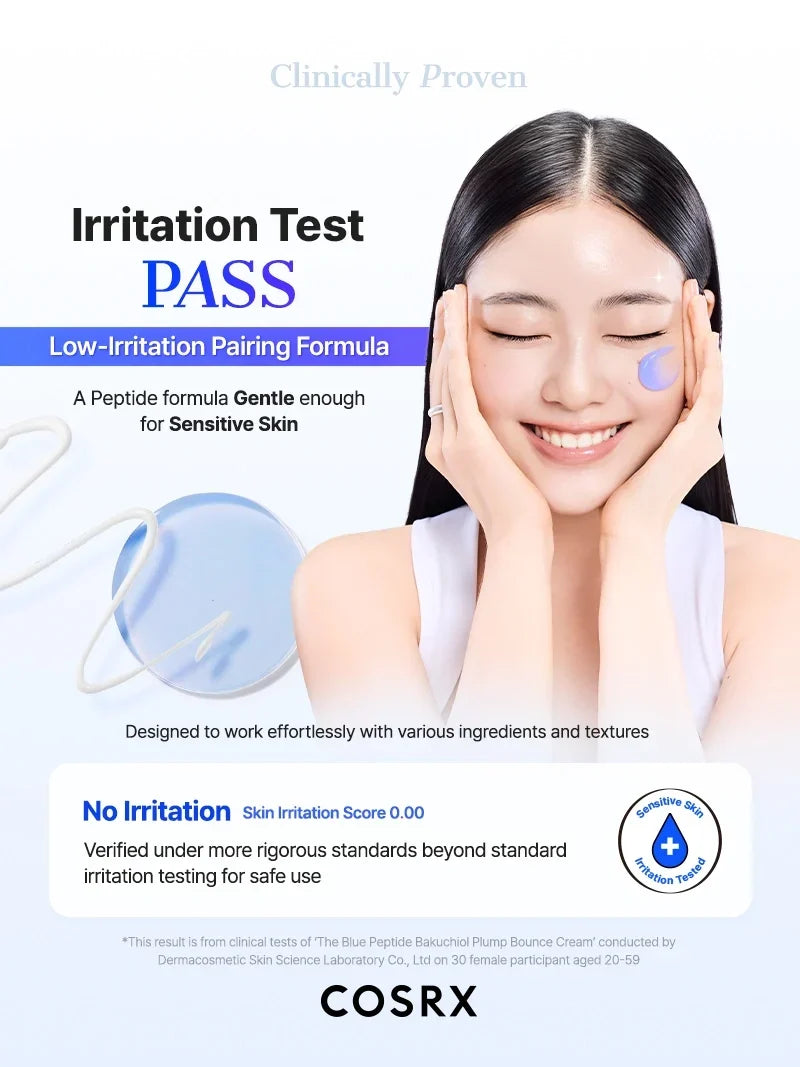 COSRX The Blue Peptide Bakuchiol Plump Bounce Cream