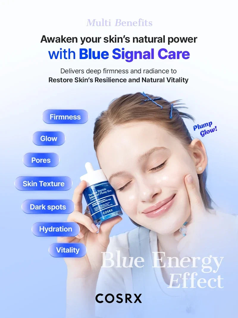 COSRX The Blue Peptide Bakuchiol Plump Glow Serum