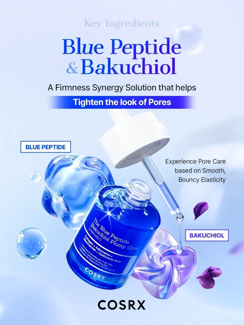 COSRX The Blue Peptide Bakuchiol Plump Glow Serum