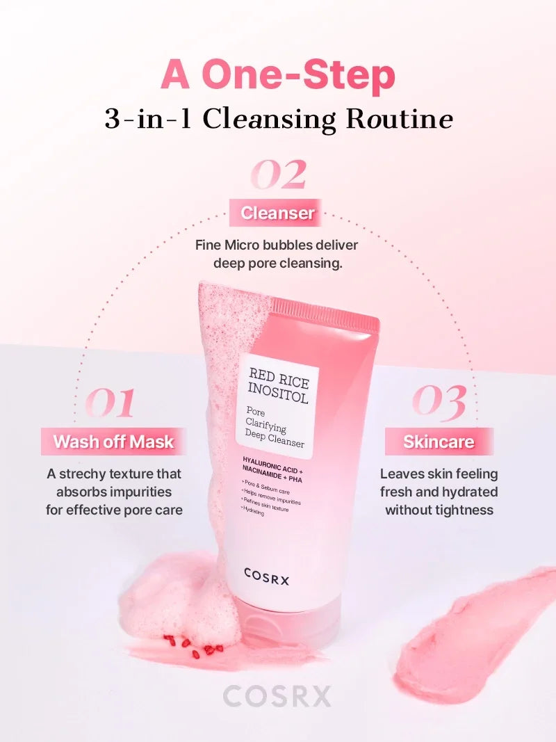 COSRX RED RICE INOSITOL Pore Clarifying Deep Cleanser